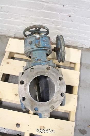 Used Dezurik 6" Hand Operated 3 Way Plug Valve #29842