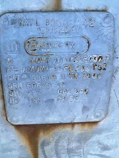 Used Tank, 200 Gallon, Propane and Air Mixer, Algas SDI, Model XPV 28-5 C744903