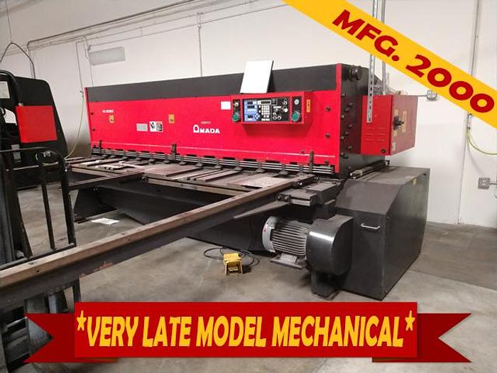 Used 1/4" x 10' Amada M-3060 Mechanical Squaring Shear