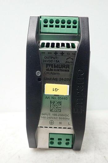 Used Murr Elektronik Emparro 5-100-240/24 85440 Switch Mode Power Supply