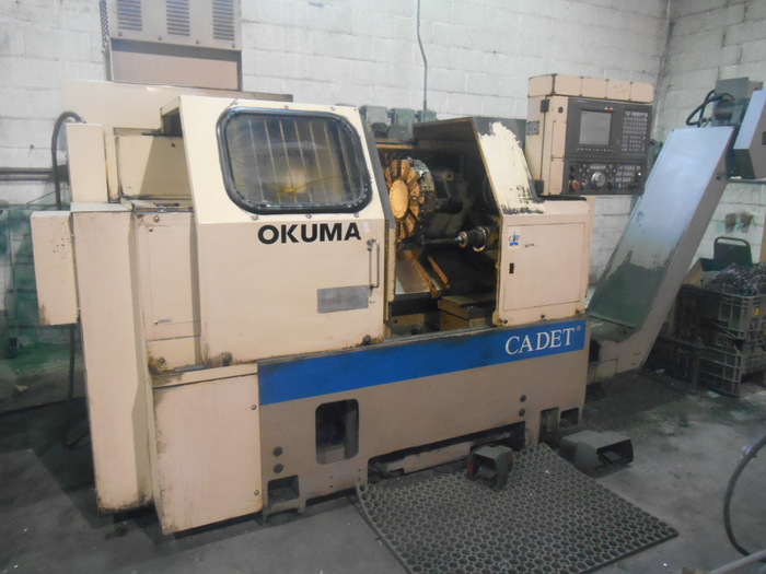 1996 OKUMA Cadet LNC-8 CNC 2-Axis Turning Center with IGF