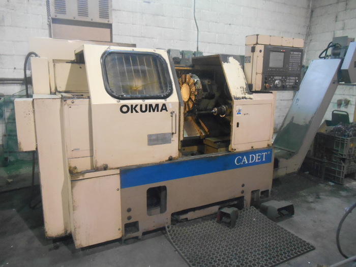 Used 1996 OKUMA Cadet LNC-8 CNC 2-Axis Turning Center with IGF