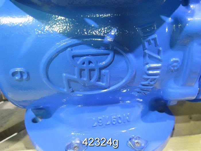 Used 6" Refurbished Dezurik Basis Weight Valve/PVC #42324