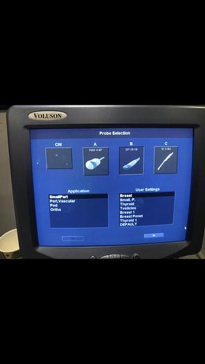 D'occasion GE Voluson 730 Pro V Ultraschallsystem mit 3 Sonden, Sony Printer