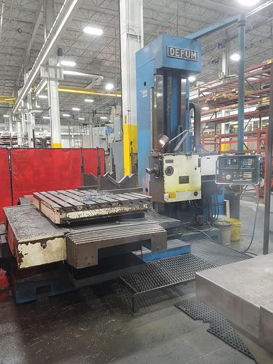 1991 DEFUM DBM-100N CNC TABLE TYPE HORIZONTAL BORING MILL, 4 “ SPINDLE