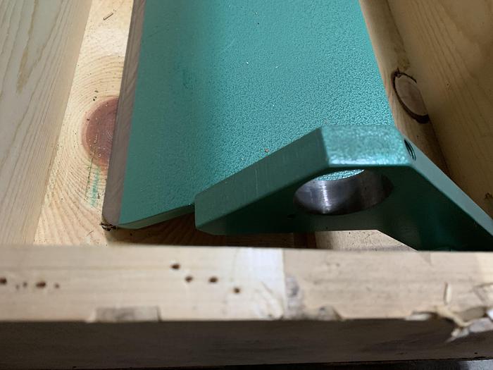 Used TIMESAVERS WIDE-BELT SANDER 38" SOLID HOLDDOWN SHOE