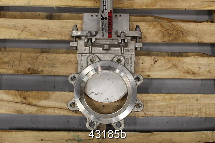 Used Dezurik 6" Air Operated Knife Gate Valve #43185
