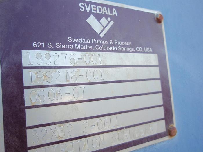 Used Scrubber, Attrition, 2 Cell, Svedala/Metso, Mdl 32X32, 15 HP #C740632