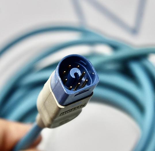 Used HP / PHILIPS HP-2385 3 LEAD TRUNK CABLE, AAMI/IEC, 12 pin ECG input connector