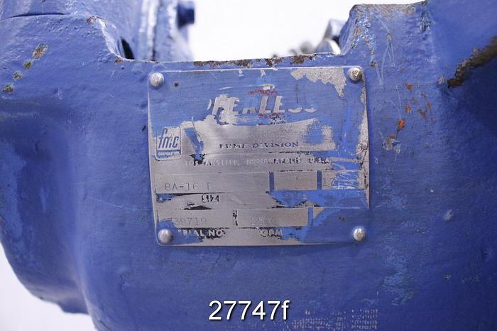 Used Peerless 8A16B Single Stage Split Case Pump, 8x10x16, 16 1/4" Impeller, Bronze Impeller #27747