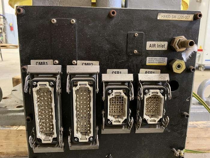 Used 2012 HYUNDIA MODEL HX400 400KG X 2573MM H REACH WITH Hi5-N80U CONTROLLER HX400 6 AXIS CNC ROBOT