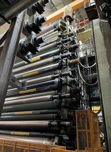 Used 252" (6400mm) BELOIT PAPER MACHINE LINE WITH COATER