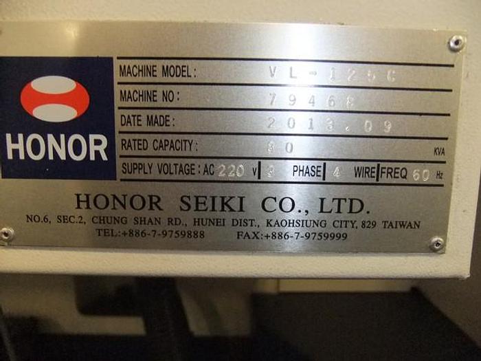Used 2014 Honor Seiki VL-125C Double Column Vertical Turning Center