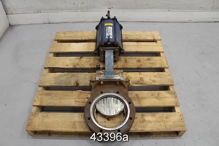 Used Dezurik 8" Air Operated Knife Gate Valve #43396