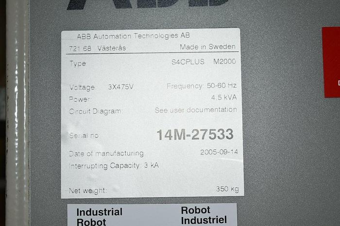 Used ABB IRB 140 Cleanroom Industrial Robot with S4C+ controller