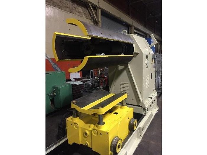 Used 48" Littell Powered Uncoiler with Coil Car