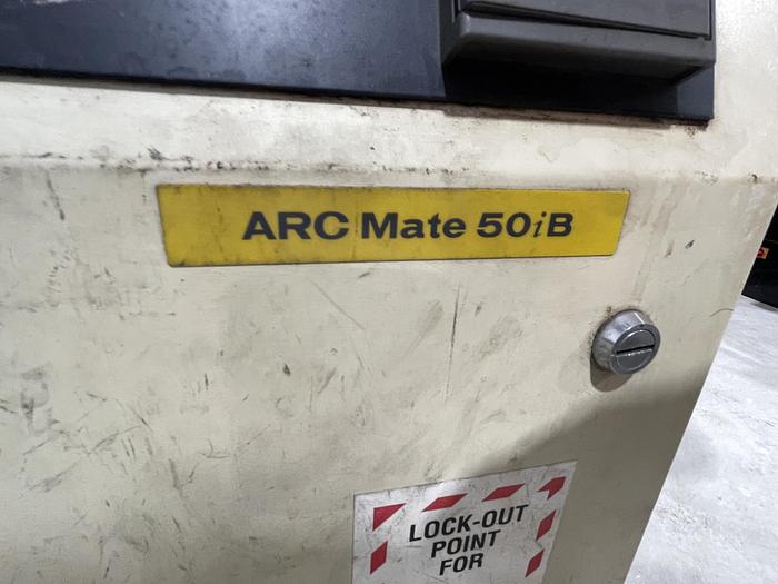 Used ARCMATE M50iB 6 AXIS MIG WELDING ROBOT WITH RJ3IB CONTROLLER