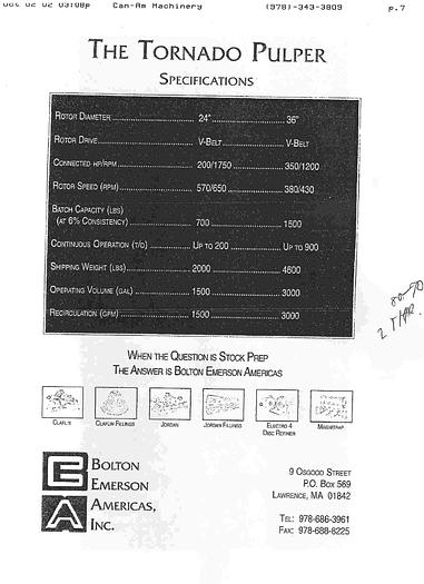 Used BLACK CLAWSON #2 #23231