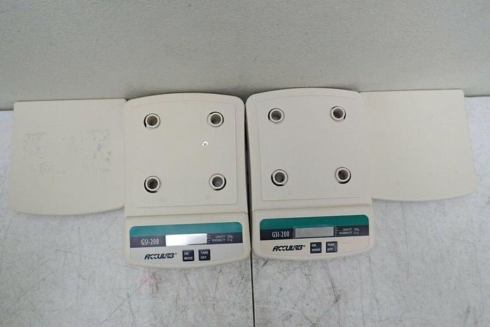 Used Lot of 2 Acculab GSI-200 Battery Powered Digital Scales