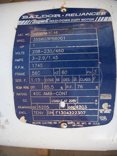 Used Pump, Moyno, 1 HP, Seepex, S/st, Type BCSO 024-24, 7/8" #S741951