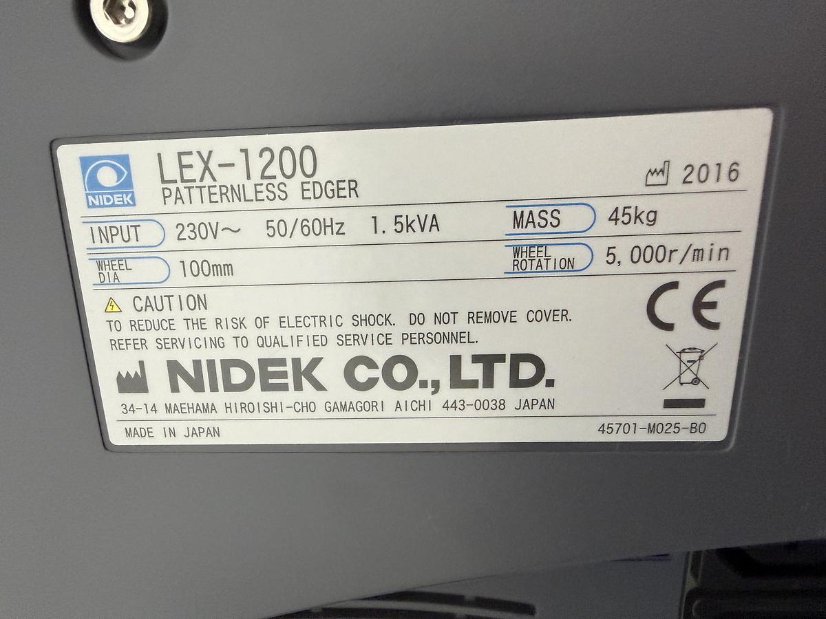 Refurbished 2016 Nidek LEX-1200
