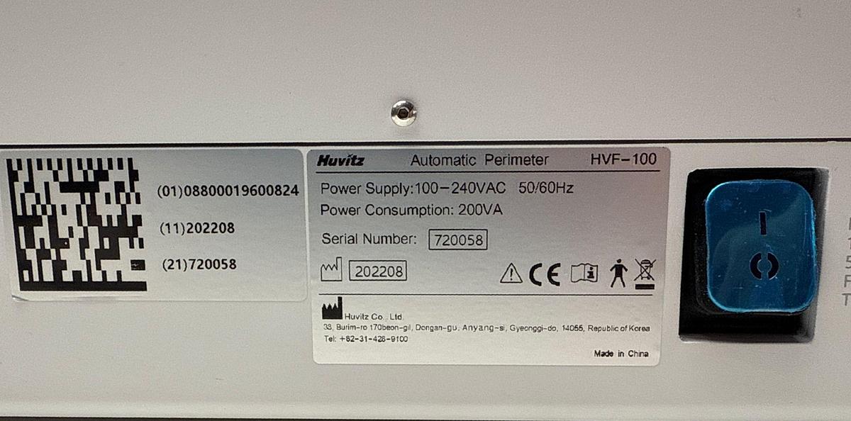 Demo 2022 Huvitz HVF-100