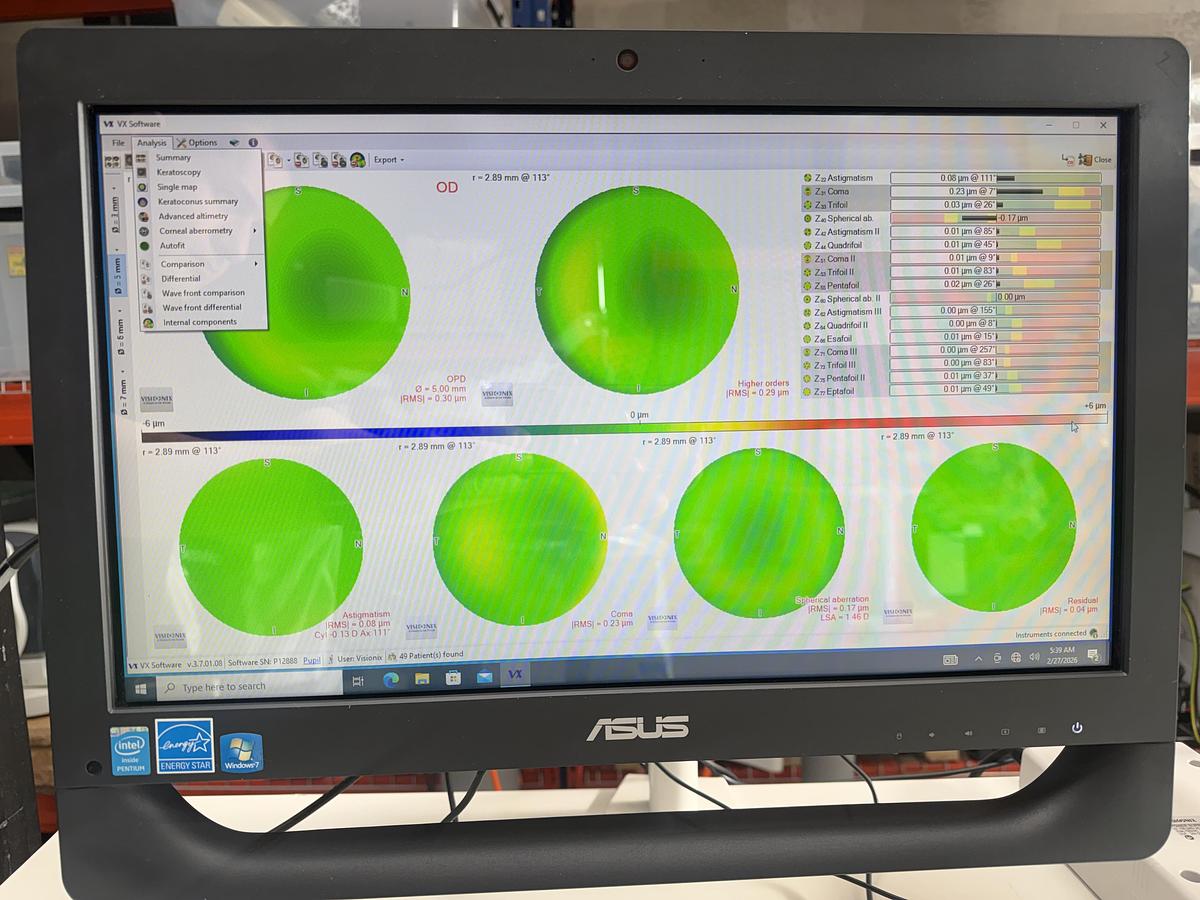 Demo 2018 Visionix VX205