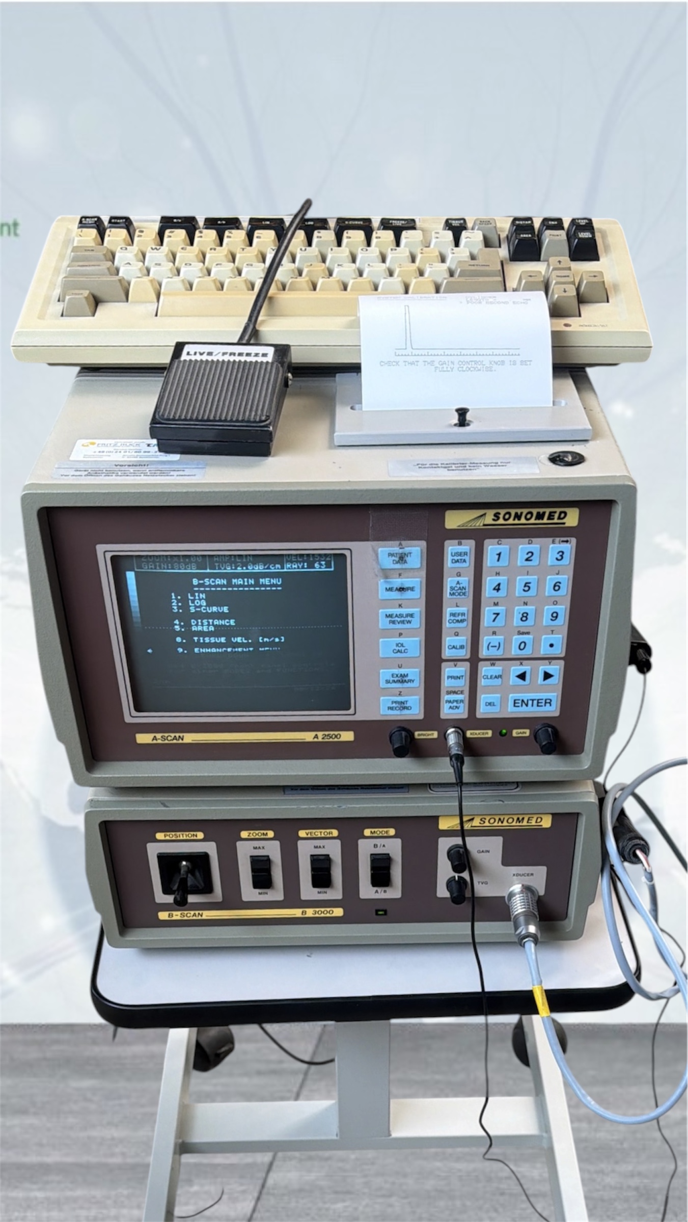 Used Sonomed A-2500 B-3000