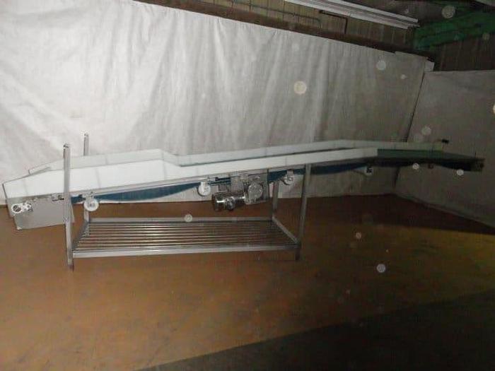Used Tri-Mach Dimple Belt Incline Conveyor; Md#Ever-Kleen, 24" wide x 11' 6" long