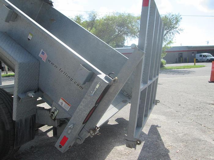 Used 2018 Felling 8' Galvanized Dump Trailer