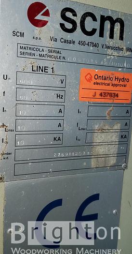 Used SCM Contoura, Used Contour Edgebander #BM2071