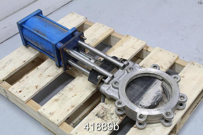 Used True Line 8" Air Operted Knife Gate Valve #41889