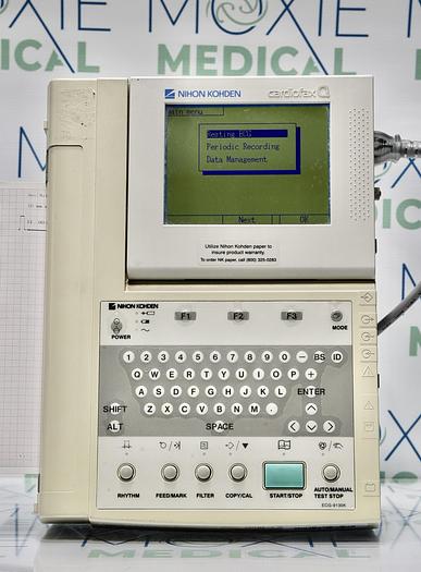 Used NIHON KOHDEN ECG-9130K MACHINE