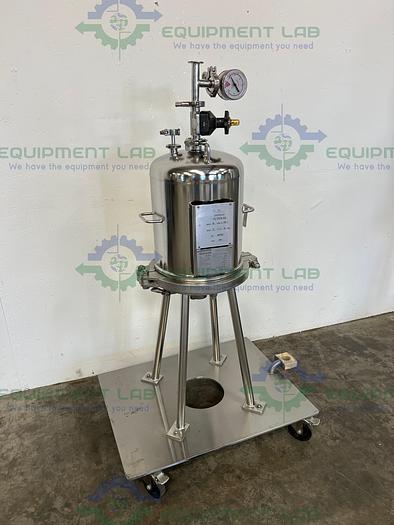 Used Begerow Beco-Integra Stainless Steel Filter Housing w/ Valves, 12" SS Housing