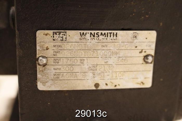 Used Winsmith 926MDTD Speed Reducer, RPM 1750 Input #29013