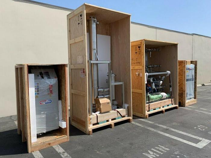 Used Delta Separations FFE-45 Falling Film Evaporator 45GPH w/ Chiller & Heater