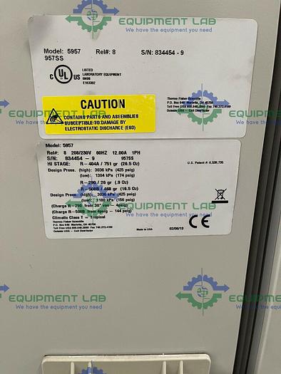 Used Thermo Scientific 900 Series 5957 -86C Ultra-Low Freezer 23 Cu Ft