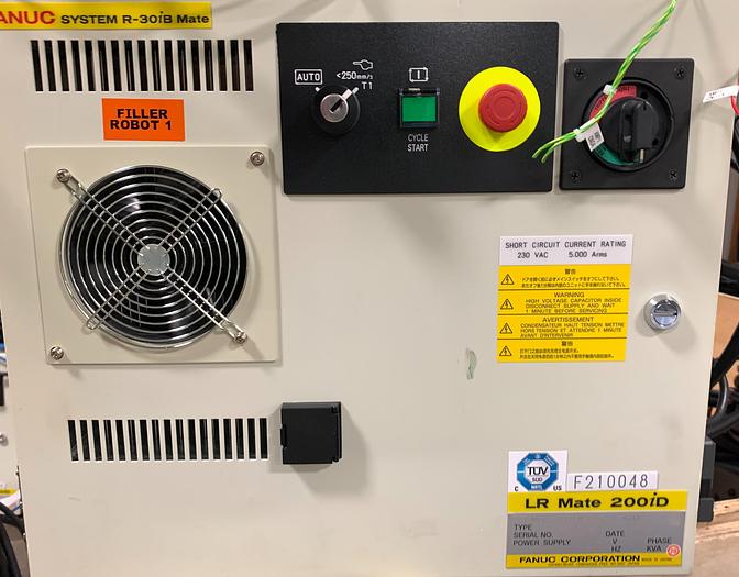 Used FANUC LR MATE 200ID/7C CLEAN ROOM 6 AXIS ROBOT WITH R30IB MATE