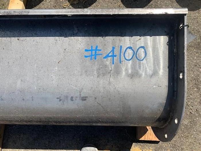 Used Stainless Steel Auger Screw Trough