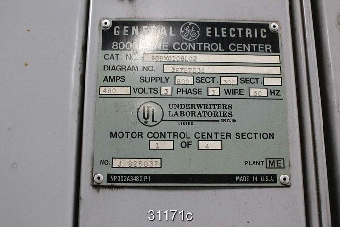Used General Electric 8000 Line Control Center #31171