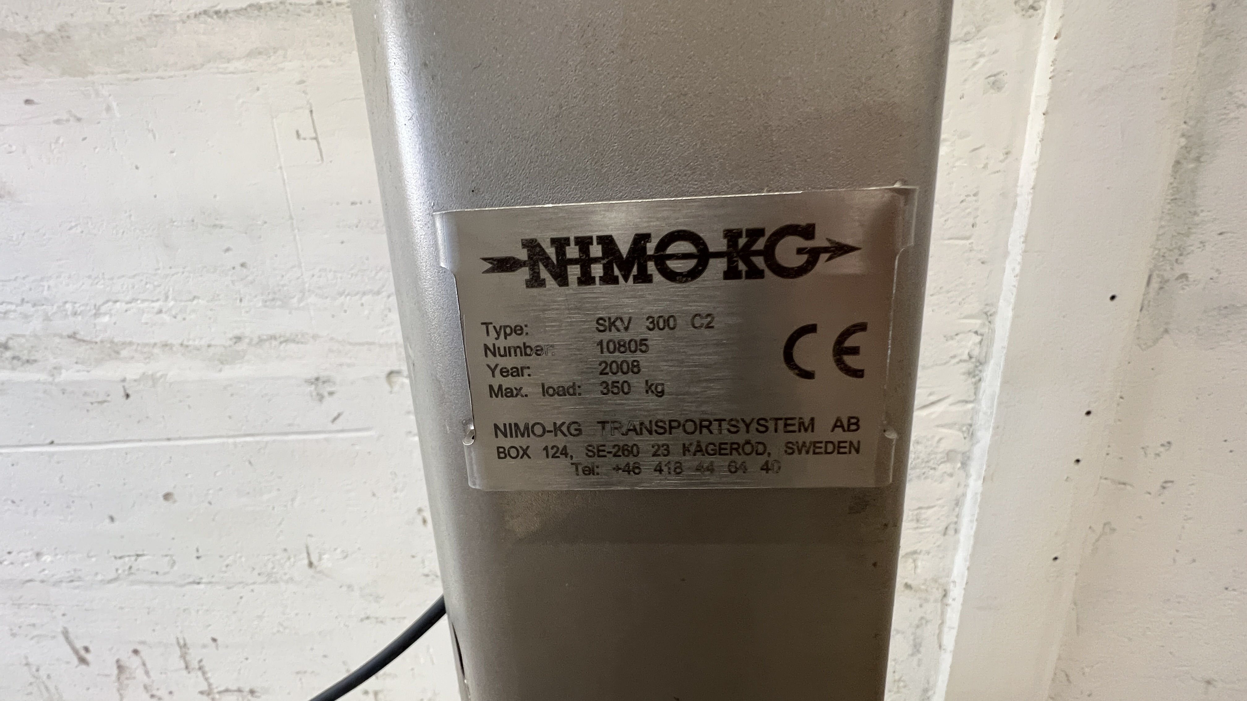 Använd Skänkvagnslyft Nimo KG, tipphöjd 170cm #1906