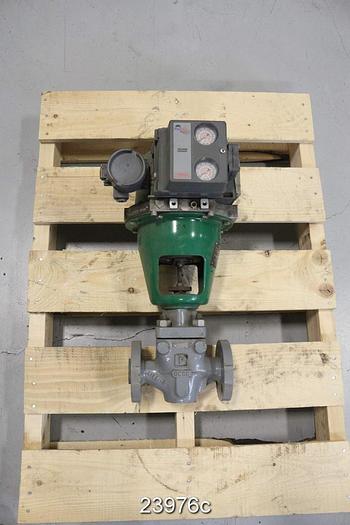Used Fisher  Steam Valve 1", Steel Body, Ss Stem, Ss Plug, Ss Seat, System 9000 Actuator, Size 20, Fieldvue Dvc5040(Flovue) Positioner,  Rating 600 #23976
