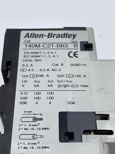 Used Allen-Bradley 140M-C2T-B63 Ser B