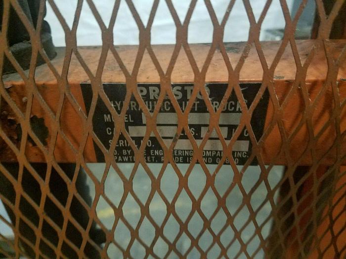 Used Presto 1000 Lb Capacity Hydraulic Lift Truck Model C-74