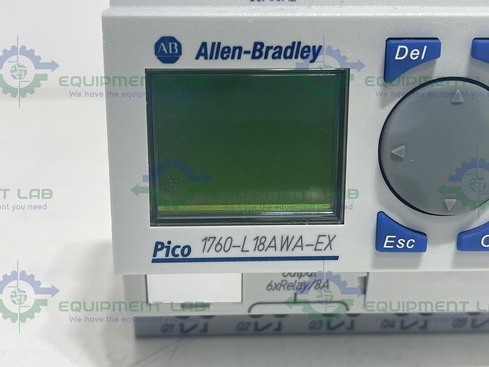 Allen Bradley 1760-L18AWA-EX Ser. B Pico 18 Point AC  Controller 240V