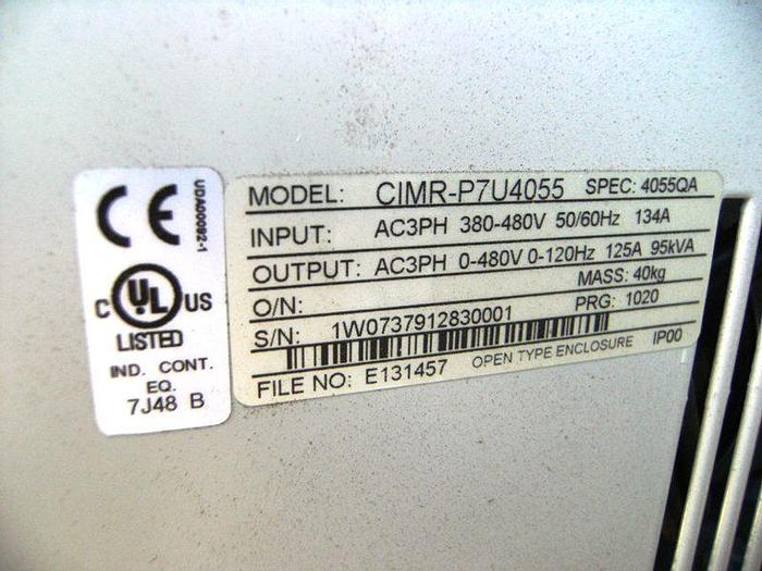 Used Motor, 100 HP, Yaskawa, Vari Speed, 480 volt (2) #S740325