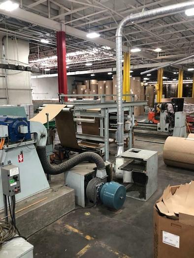 Used 57" (1.44M) PEMCO 1450 DUAL ROTARY KNIFE SHEETER