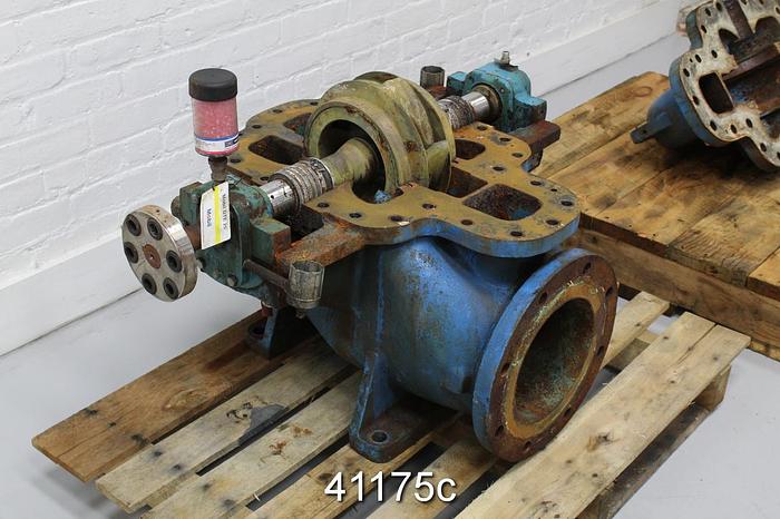 Used Goulds 6x8x11 3410 Split Case Pump, Ductile Iron Casing #41175