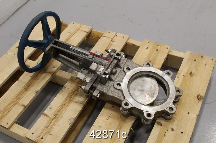 Used Dezurik 6" KGC-ES Style Hand Operated Knife Gate Valve #42871