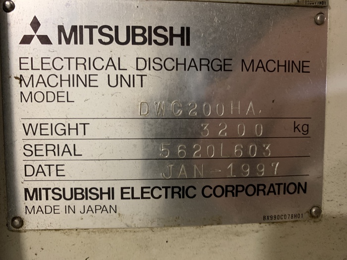 Used MITSUBISHI DWC200HA WIRE EDM